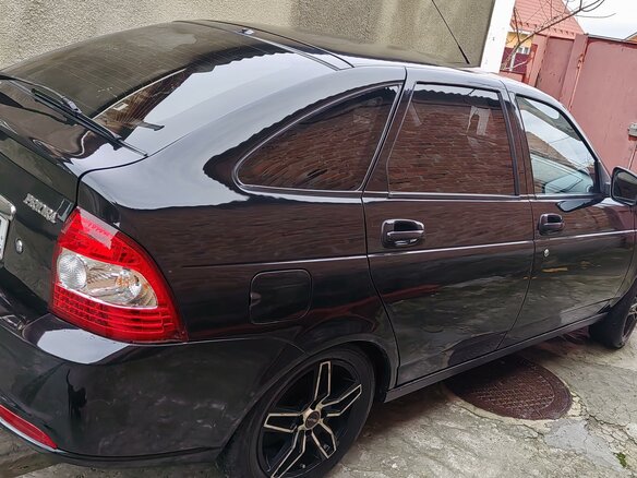 2013 Lada (ВАЗ) Priora I Рестайлинг, чёрный, 580000 рублей - вид 3