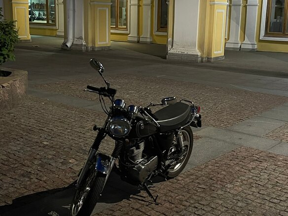2013 Yamaha SR400, чёрный, 370000 рублей - вид 6