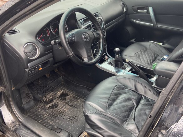 2006 Mazda 6 I (GG) Рестайлинг, чёрный, 375000 рублей - вид 3