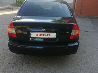 2007 Hyundai Accent ТагАЗ II, чёрный, 490000 рублей, вид 5