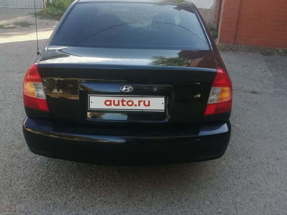2007 Hyundai Accent ТагАЗ II, чёрный, 490000 рублей - вид 4