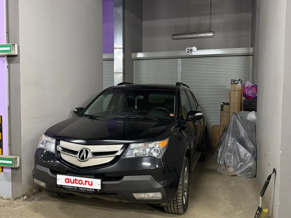 2008 Acura MDX II, чёрный