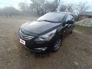 2016 Hyundai Solaris I Рестайлинг, чёрный, 770000 рублей, вид 3