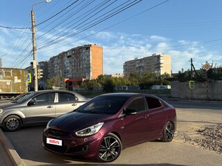 2011 Hyundai Solaris I, фиолетовый, 865000 рублей, вид 3