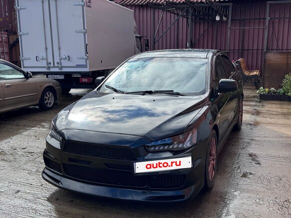 2008 Mitsubishi Lancer X, чёрный, 690000 рублей - вид 3