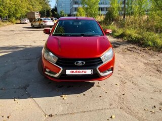 2016 Lada (ВАЗ) Vesta I, красный, 590000 рублей, вид 2