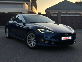 2016 Tesla Model S 75 I Рестайлинг, синий, 1875000 рублей, вид 2