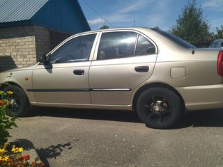 2005 Hyundai Accent ТагАЗ II, бежевый, 350000 рублей, вид 4
