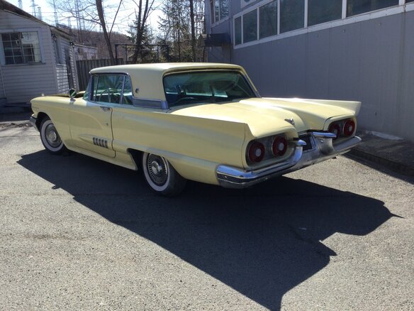 1957 Ford Thunderbird I, жёлтый - вид 7