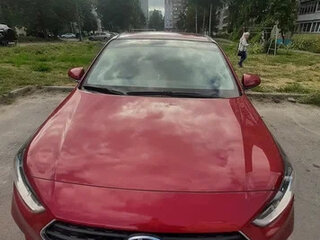 2017 Hyundai Solaris II, красный, 1495000 рублей, вид 2