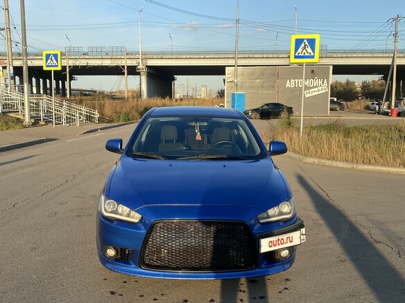 2012 Mitsubishi Lancer X Рестайлинг, синий, 850000 рублей - вид 1