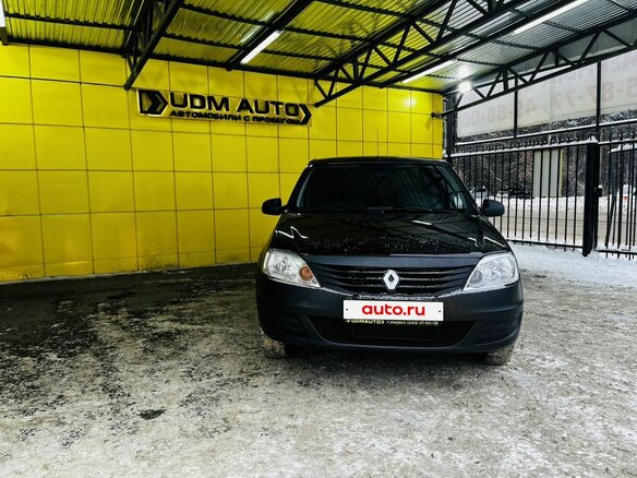2012 Renault Logan I Рестайлинг, чёрный - вид 1