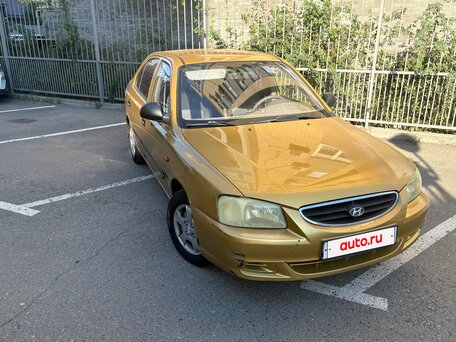 2007 Hyundai Accent ТагАЗ II, золотистый, 380000 рублей, вид 1
