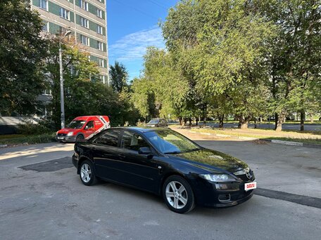2006 Mazda 6 I (GG) Рестайлинг, чёрный, 350000 рублей, вид 4