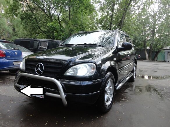 1999 Mercedes-Benz M-Класс 320 I (W163), чёрный