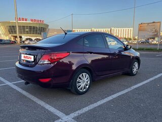 2012 Hyundai Solaris I, фиолетовый, 480000 рублей, вид 3