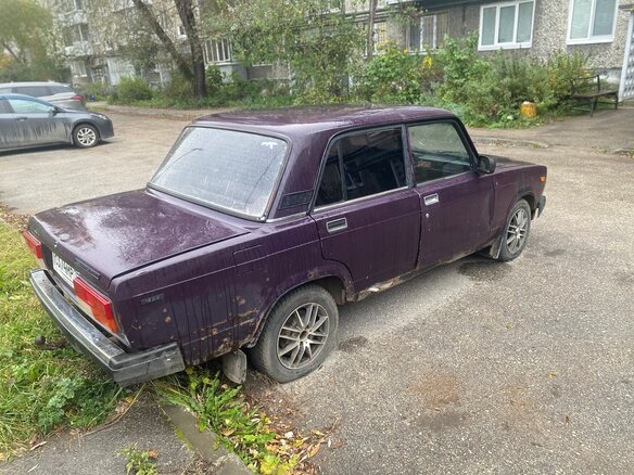 2002 Lada (ВАЗ) 2107, фиолетовый - вид 1