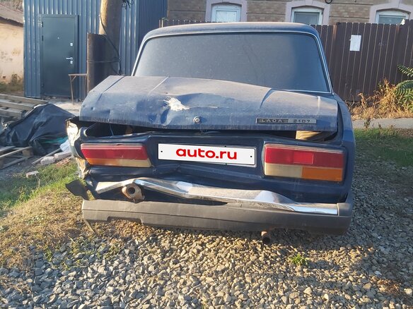 2008 Lada (ВАЗ) 2107, синий, 75000 рублей - вид 4