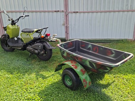 2007 Honda Zoomer, зелёный, 120000 рублей, вид 3