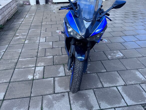 2018 Yamaha YZF-R3, синий, 375000 рублей - вид 1
