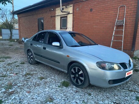2003 Nissan Almera II (N16), серебристый, 265000 рублей, вид 3