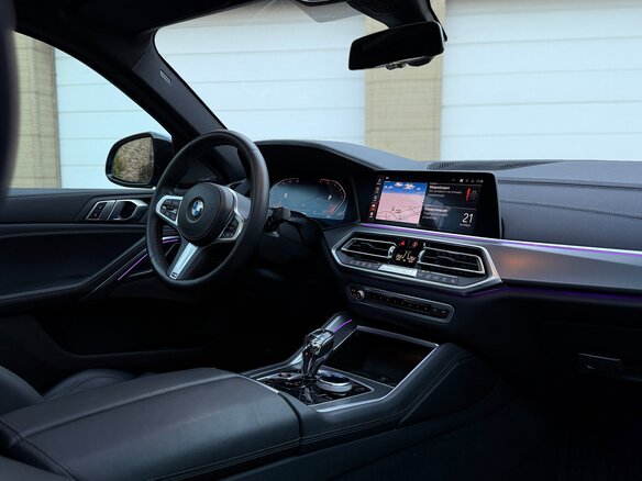2019 BMW X6 30d III (G06), синий, 6950000 рублей - вид 8