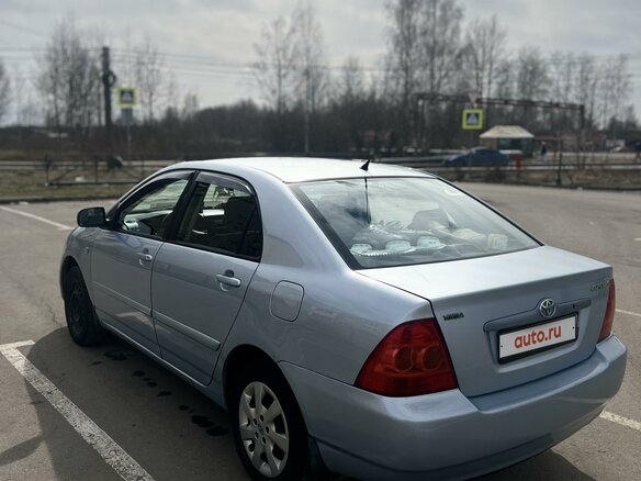 2004 Toyota Corolla IX (E120, E130) Рестайлинг, голубой, 570000 рублей - вид 3