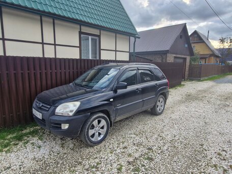 2007 Kia Sportage II, чёрный, 1050000 рублей, вид 1