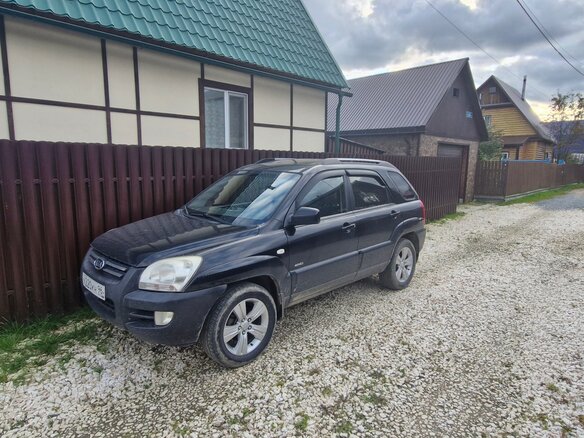 2007 Kia Sportage II, чёрный