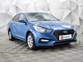 2017 Hyundai Solaris II, синий, 1085000 рублей, вид 4