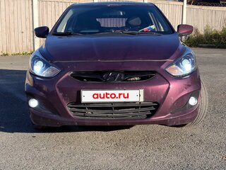 2012 Hyundai Solaris I, фиолетовый, 680000 рублей, вид 5