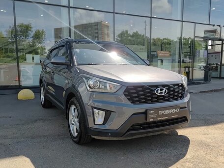 2021 Hyundai Creta I Рестайлинг, серый, 1813000 рублей, вид 3