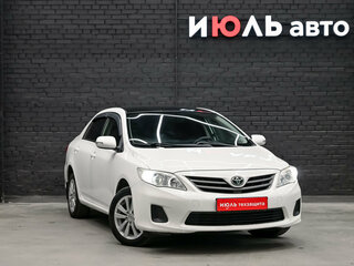 2012 Toyota Corolla X (E140, E150) Рестайлинг, белый, 1250000 рублей, вид 3