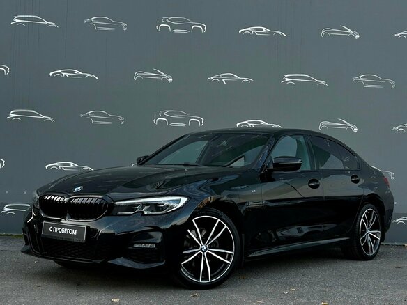 2020 BMW 3 серии 320i xDrive VII (G2x), чёрный, 2798500 рублей