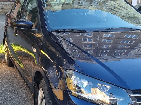 2016 Volkswagen Polo V Рестайлинг, синий - вид 1