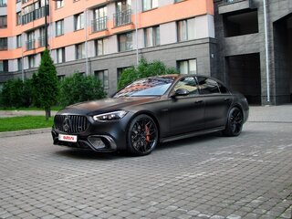 2025 Mercedes-Benz S-Класс AMG 63 e AMG Long IV (W223), чёрный, 27500000 рублей, вид 4