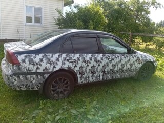 2001 Honda Civic VII, чёрный, 320000 рублей, вид 3