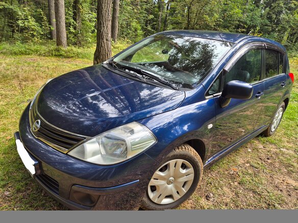 2011 Nissan Tiida I Рестайлинг, синий, 850000 рублей - вид 6