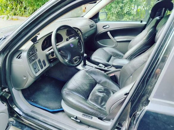 2002 Saab 9-5 I Рестайлинг, чёрный, 299999 рублей - вид 6