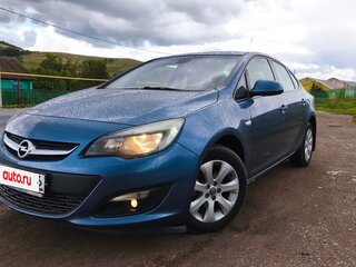 2014 Opel Astra J Рестайлинг, синий, 815000 рублей, вид 1