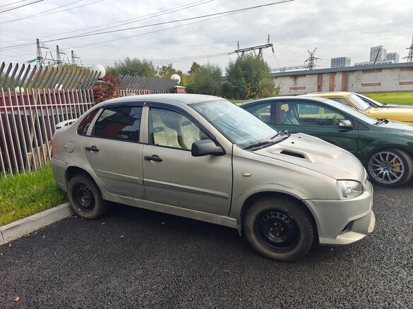 2005 Lada (ВАЗ) Kalina I, бежевый - вид 4