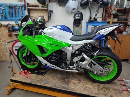 2024 Kawasaki ZX-6R Ninja, зелёный, 1350000 рублей, вид 3