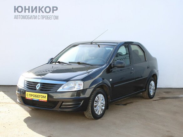 2010 Renault Logan I Рестайлинг, чёрный, 359000 рублей