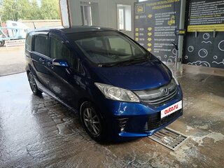 2014 Honda Freed I Рестайлинг, синий, 1199999 рублей, вид 4