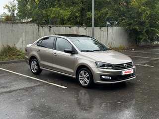 2017 Volkswagen Polo V Рестайлинг, бежевый, 1250000 рублей, вид 3