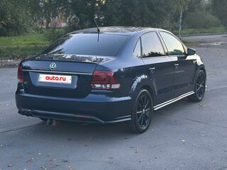 2016 Volkswagen Polo V Рестайлинг, синий, 1150000 рублей, вид 4
