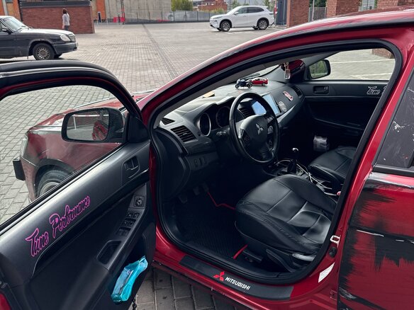 2008 Mitsubishi Lancer X, красный, 880000 рублей - вид 11