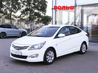 2016 Hyundai Solaris I Рестайлинг, белый, 774000 рублей, вид 1