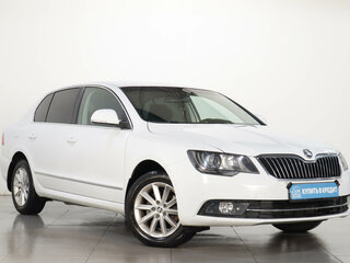 2014 Skoda Superb DSG II Рестайлинг, белый, 1299000 рублей, вид 1