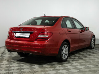 2011 Mercedes-Benz C-Класс 180 BlueEFFICIENCY III (W204) Рестайлинг, красный, 1179000 рублей, вид 5